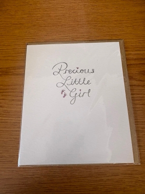Precious little girl card