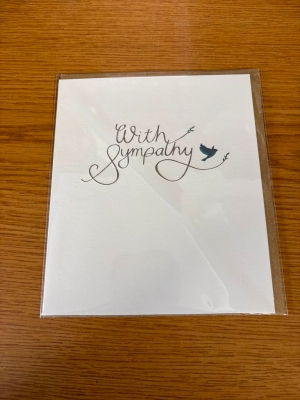 With sympathy Card