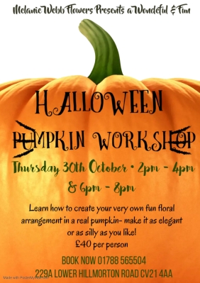 Halloween workshop 30th October 2025