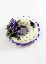 Purple massed Wreath