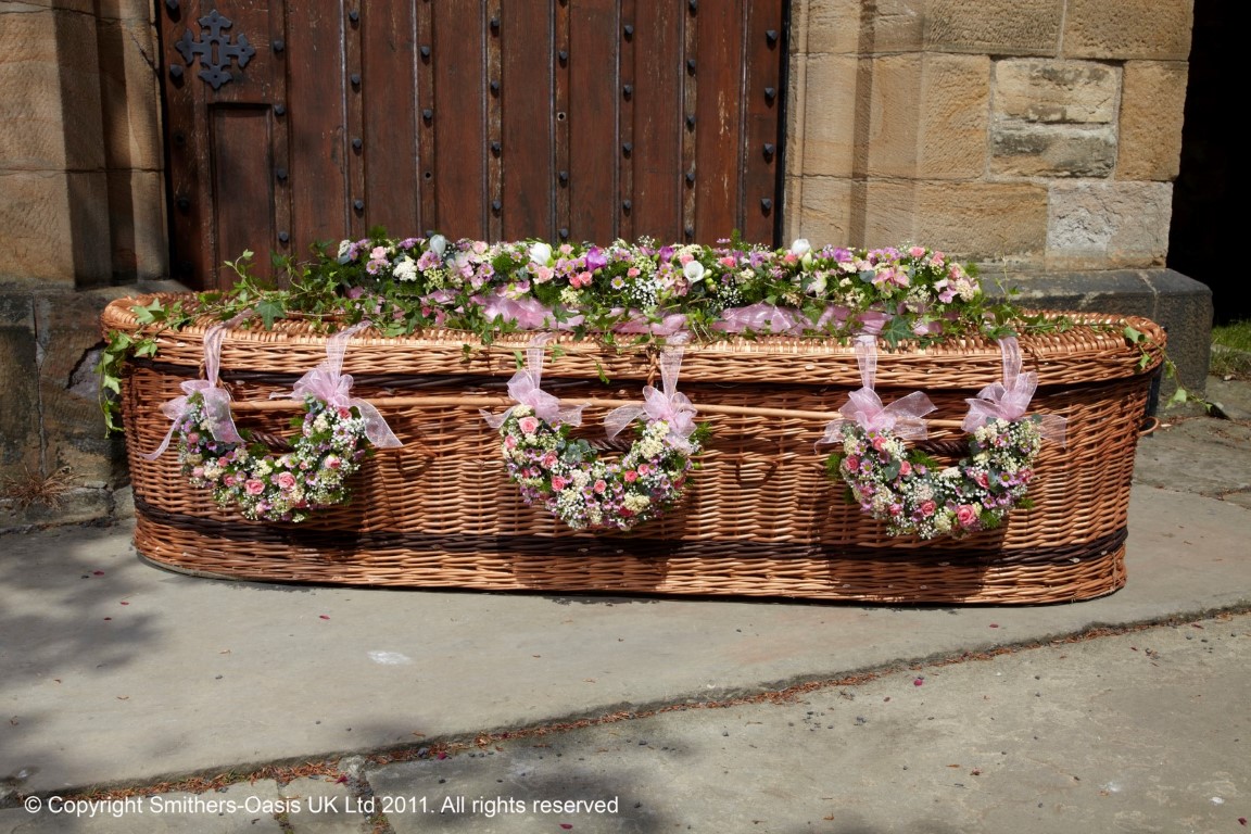 Pastel Pink Large Casket Spray