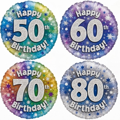 Age Balloons 50 to 80