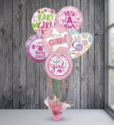 Baby Girl Balloon Bouquet