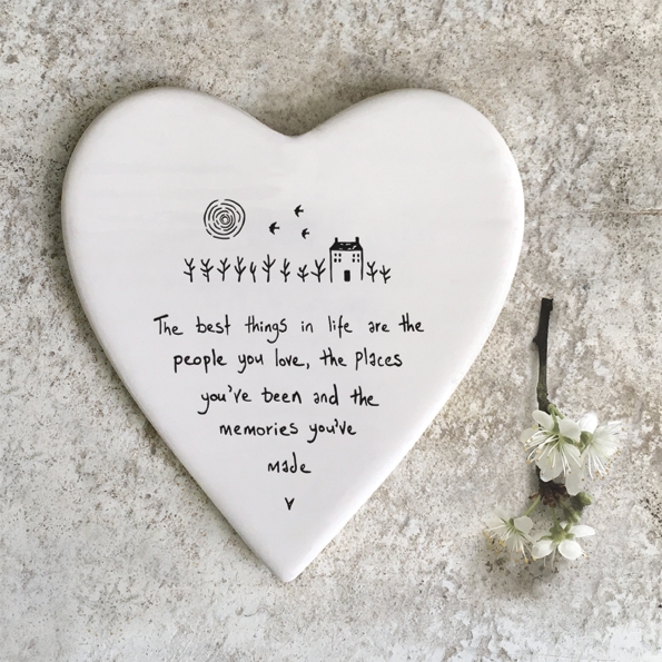 Ceramic Heart Coaster
