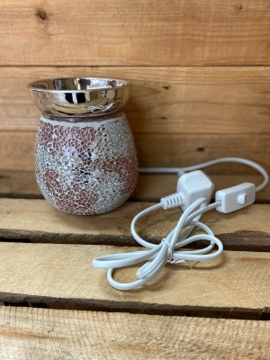 Coral and Silver electric wax burner