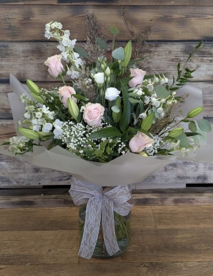 Luxurious Dreamy Pastel Vase Bouquet