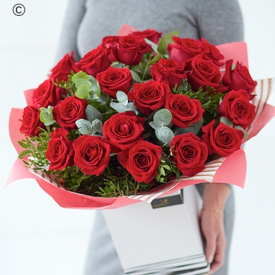 Luxury 24 Red Roses Bouquet