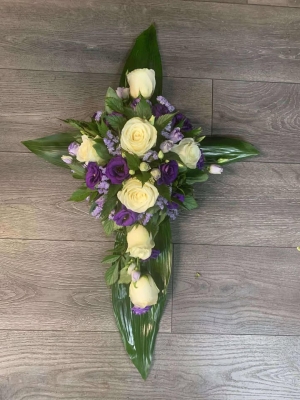 Petite Lilac & White Cross