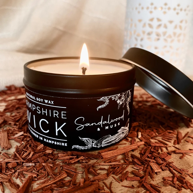 Sandalwood & Musk Candle Tin