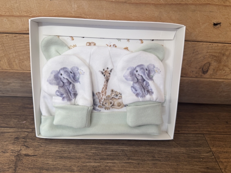 Wrendale Baby Hat & Mittens Set