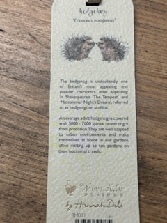 Wrendale Hedgehog Bookmark