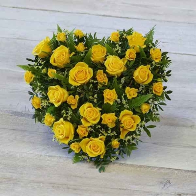 Yellow Rose Heart