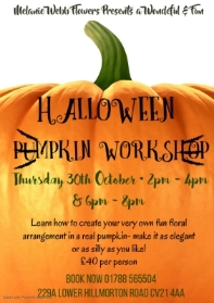 Halloween workshop 30th October 2025