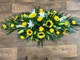 Vibrant Sunflower Casket spray