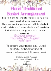 Floral Traditional Basket Arrangement Workshop