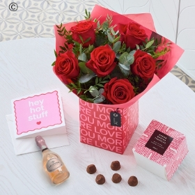 6 Red Rose Gift Set