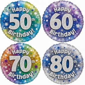 Age Balloons 50 to 80