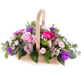 Pink and Purple Basket