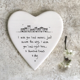 Ceramic Heart Coaster
