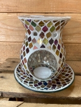 Copper and Gold plate and wax warmer