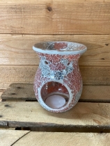 Coral and Silver wax warmer