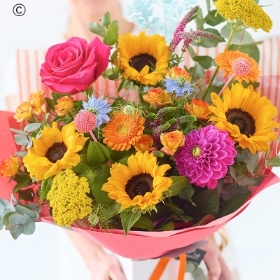 Large Sunflowers Handtied Bouquet