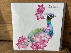 Peacock Card