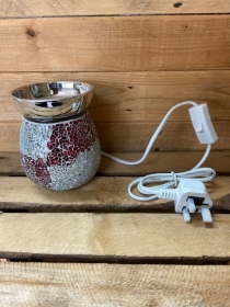 Red and Silver electric wax warmer