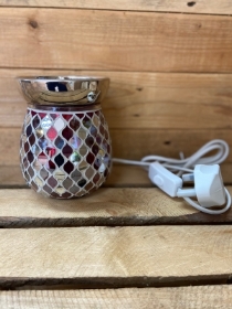 Red mirror teardrop elec wax warmer