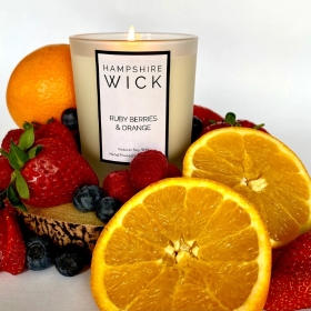 Ruby Berries & Orange Luxury Candle