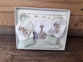 Wrendale Baby Hat & Mittens Set
